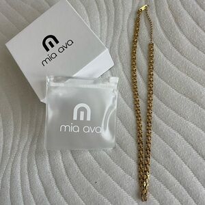 Mia Ava 18K Square Chain Necklace